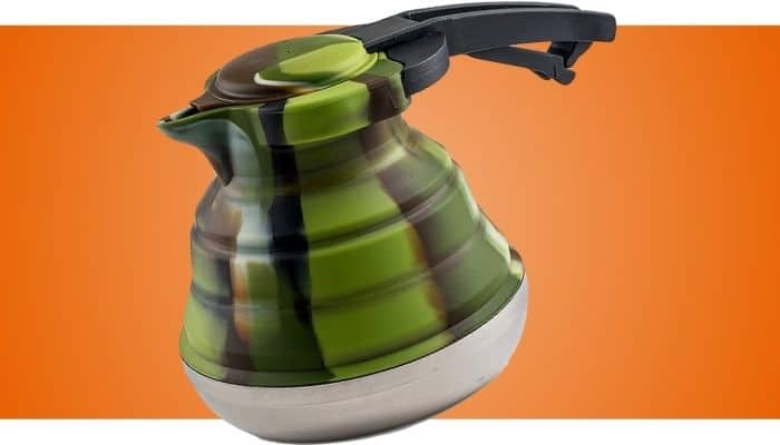 LevelOne Collapsible Silicone Outdoor Camping Kettle