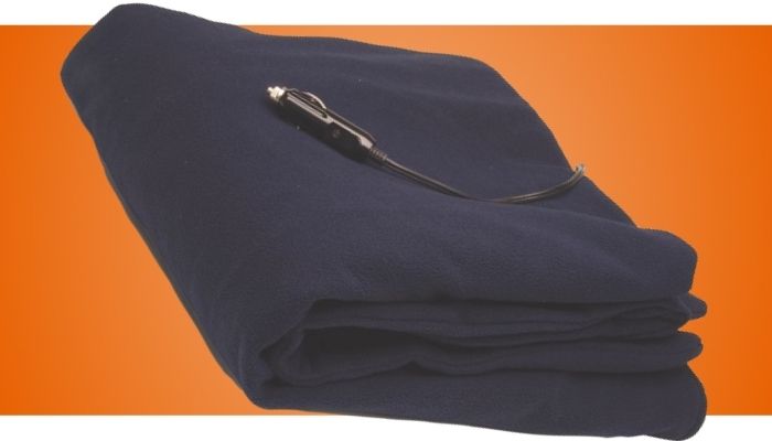 Roadpro Polar Fleece Heated Travel Blanket