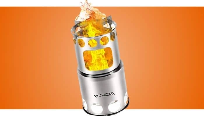 VINIDA Wood Burning Camping Stove