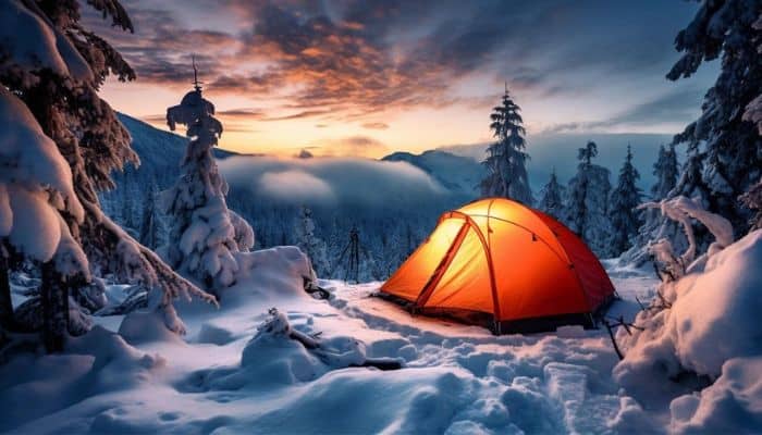 Camping in Winter