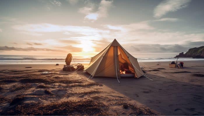 Camping on the Beach