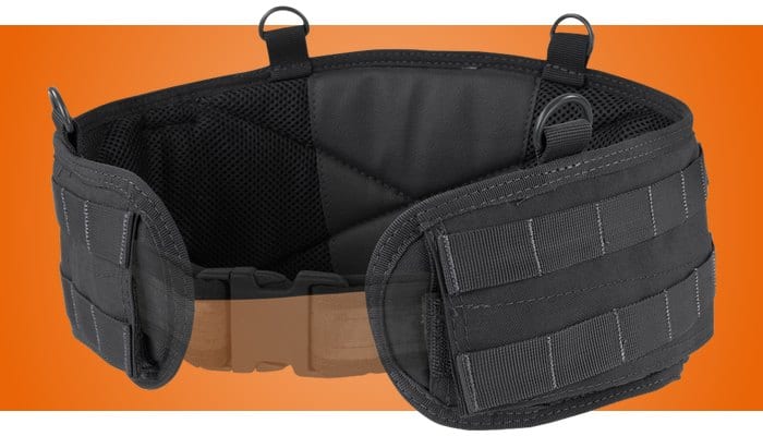 Condor Battle Belt Gen II in black, shown with an inner belt that's sold separately