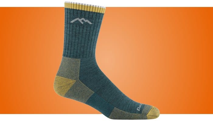 Darn Tough Hiker Micro Crew midweight merino hiking sock in Spruce