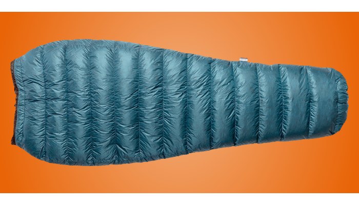 Katabatic Flex 22 down quilt in Lyons Blue