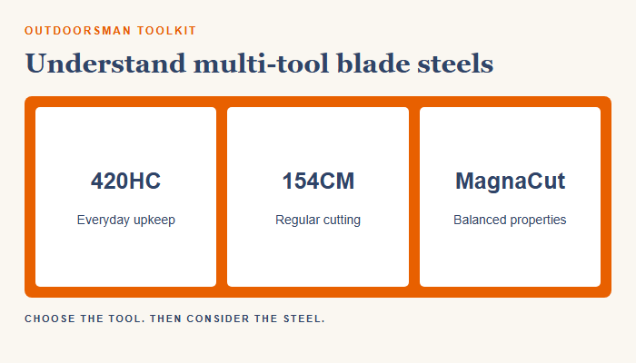 Multi-Tool Blade Steels: 420HC, 154CM and MagnaCut