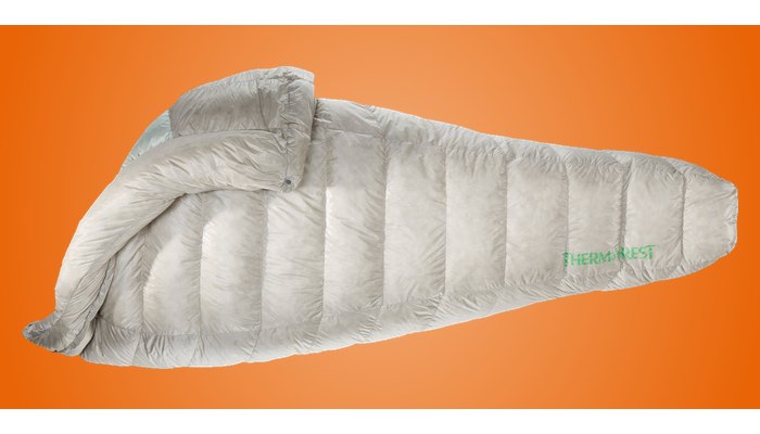 Therm-a-Rest Vesper 20F down quilt in light grey Vapor