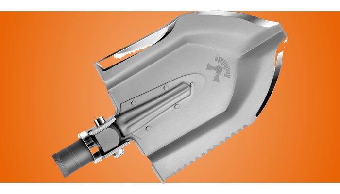 Zune Lotoo Annihilate F-A1 survival shovel head with serrated edge